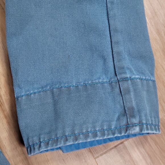 ☔️🔹️French Connection Blue Zippered Utility Jacket Size 8 - Picture 15 of 16